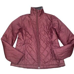 Columbia Women's Sz XS Burgundy Quilted Puffer Jacket Insulated Lightweight